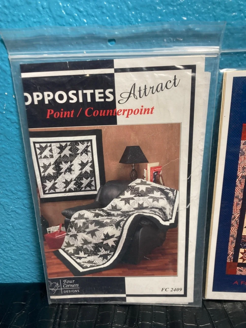 2 Quilt Patterns: Opposites Attract Point/Counterpoint and‎ Bobby Dazzler